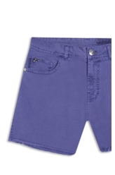 Bermuda Sarja Rain Evase Cargo Azul Jeans