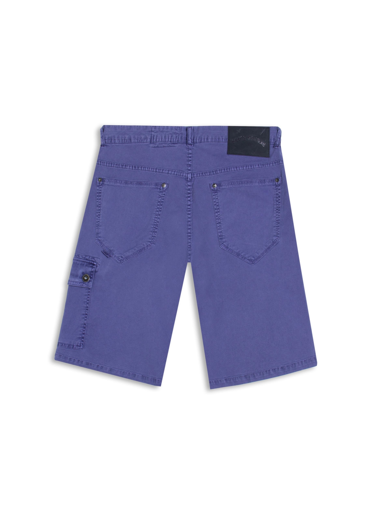 Bermuda Sarja Rain Long Cargo Azul Jeans