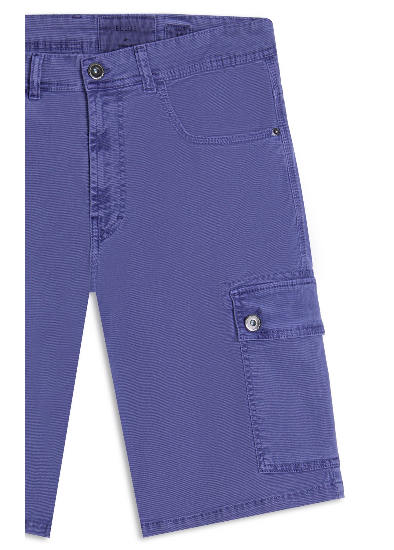 Bermuda Sarja Rain Long Cargo Azul Jeans