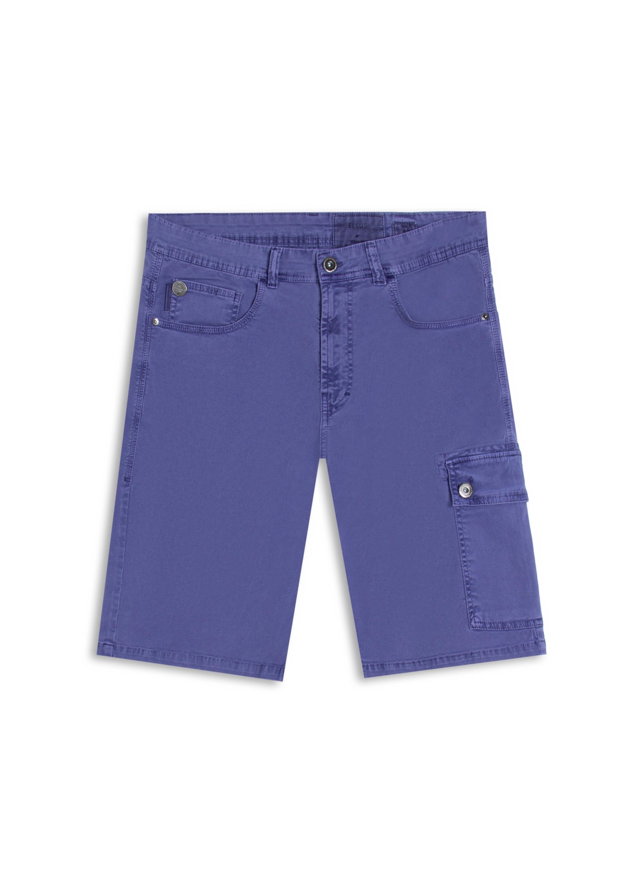 Bermuda Sarja Rain Long Cargo Azul Jeans