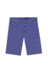 Bermuda Sarja Rain Long Cargo Azul Jeans