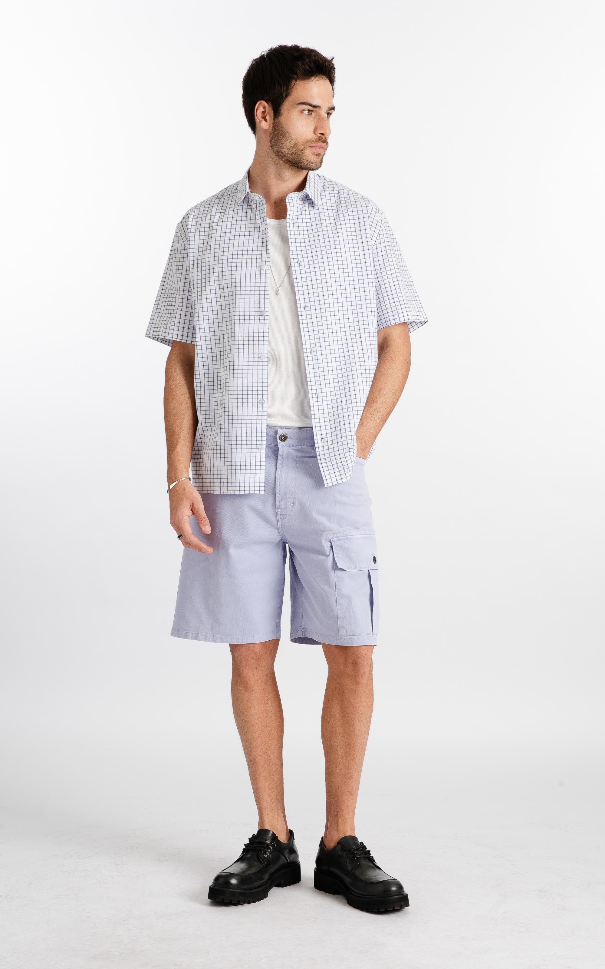 パンツ rier bermuda Bermuda Sarja Rain Wide Cargo Azul Seco