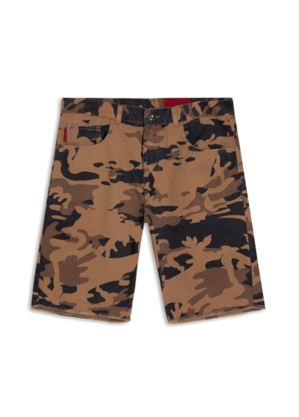 Bermuda Savage Camo Long Marrom