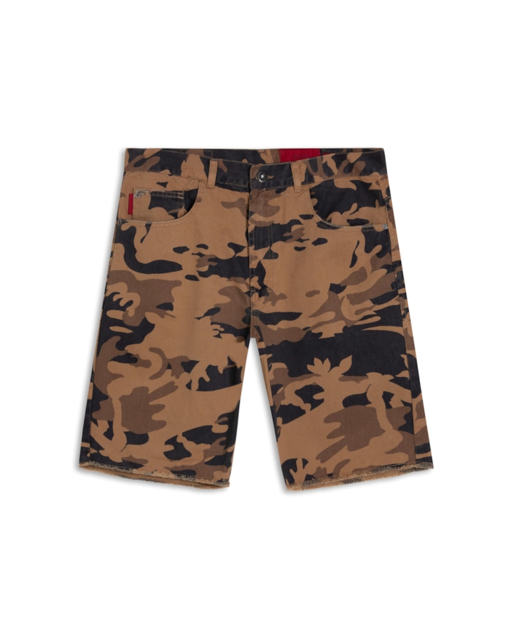Bermuda Savage Camo Long Marrom