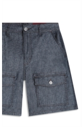 Bermuda Silver Blue Urban Cargo Marinho