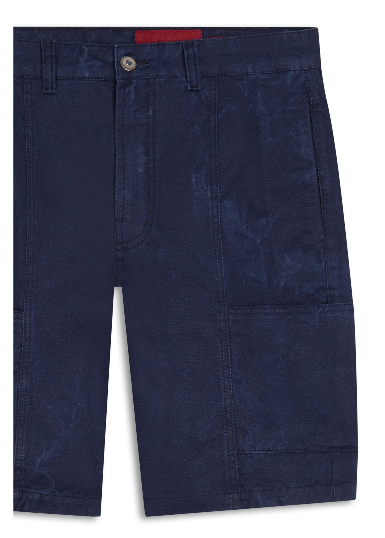 Bermuda Smooth Color Inovare Slouch Azul Bic