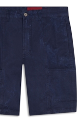 Bermuda Smooth Color Inovare Slouch Azul Bic