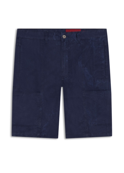 Bermuda Smooth Color Inovare Slouch Azul Bic