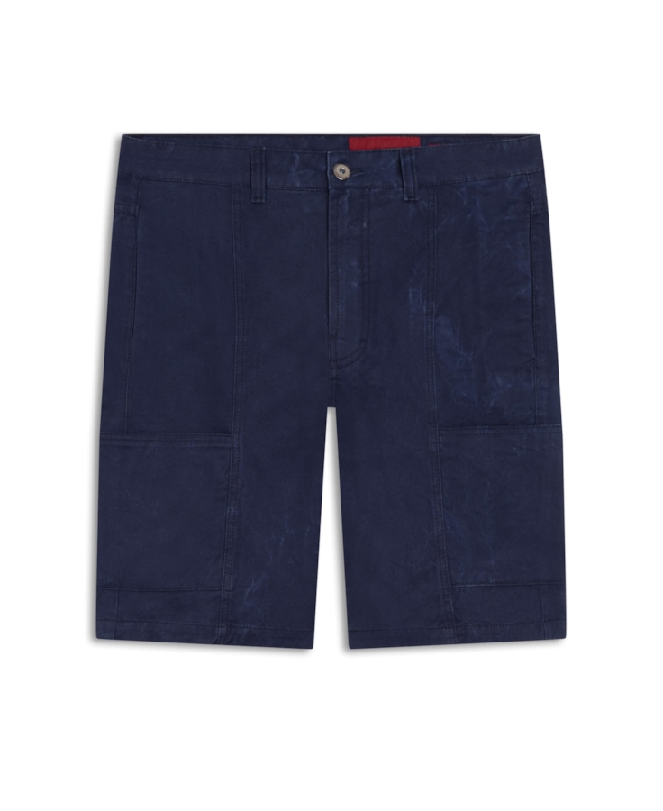 Bermuda Smooth Color Inovare Slouch Azul Bic