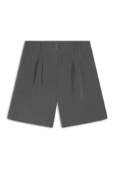 Bermuda Tailoring Pleats Cinza Medio