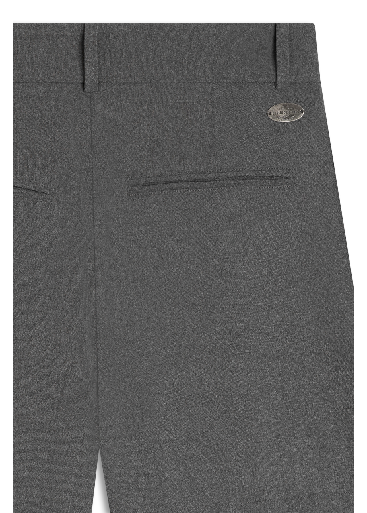 Bermuda Tailoring Pleats Cinza Medio