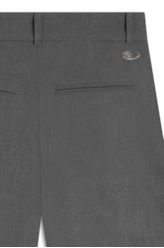 Bermuda Tailoring Pleats Cinza Medio