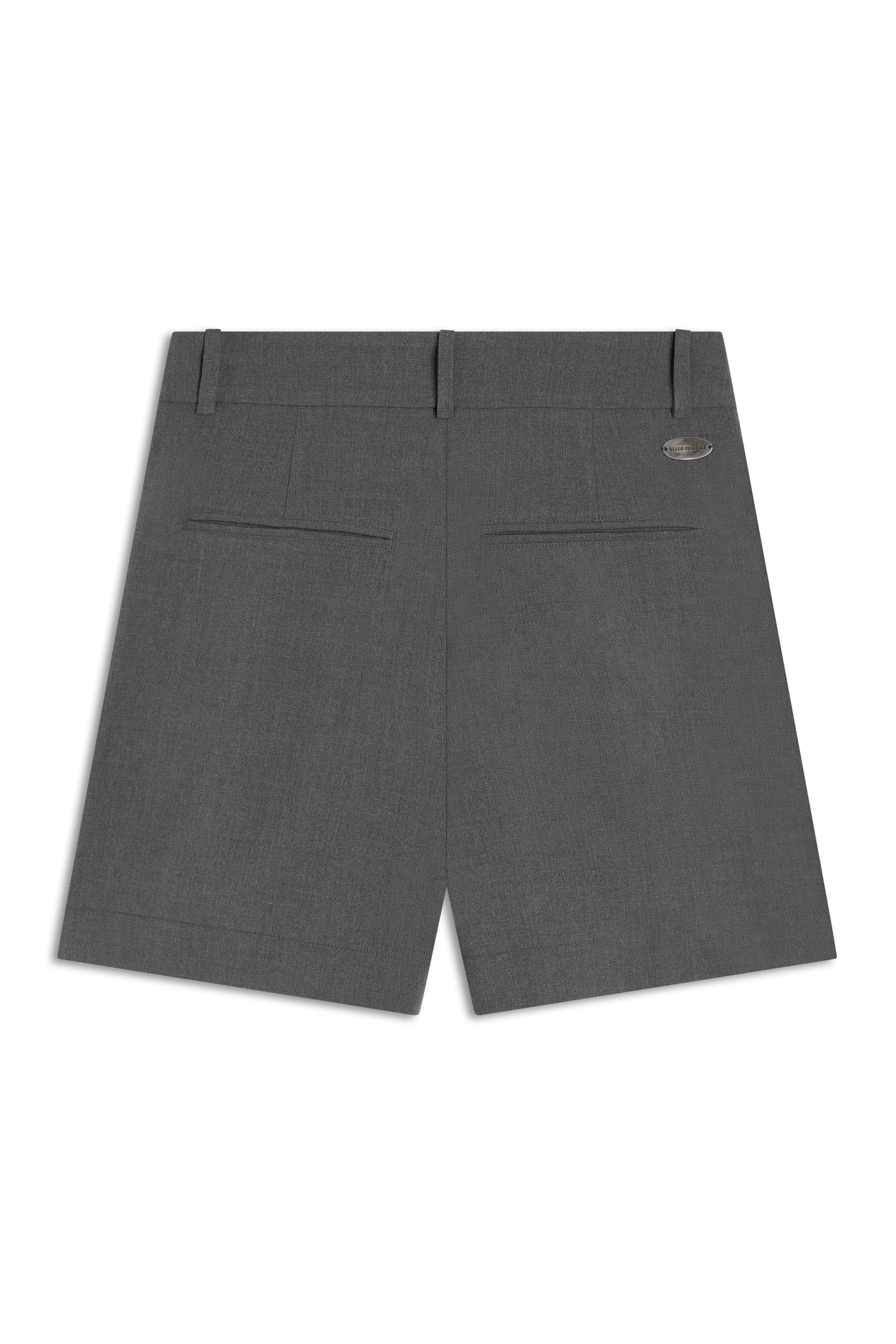 Bermuda Tailoring Pleats Cinza Medio