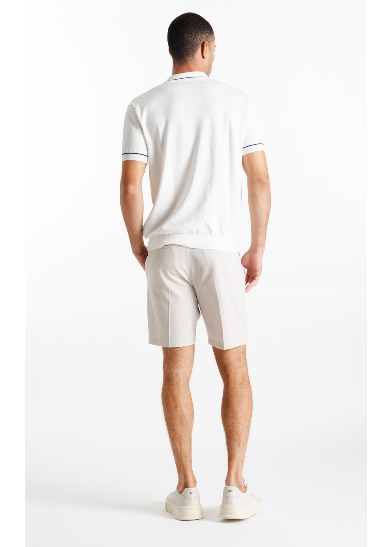 Bermuda Tailoring Trapezio b Faca Areia