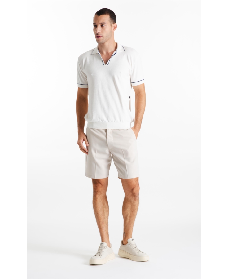 Bermuda Tailoring Trapezio b Faca Areia