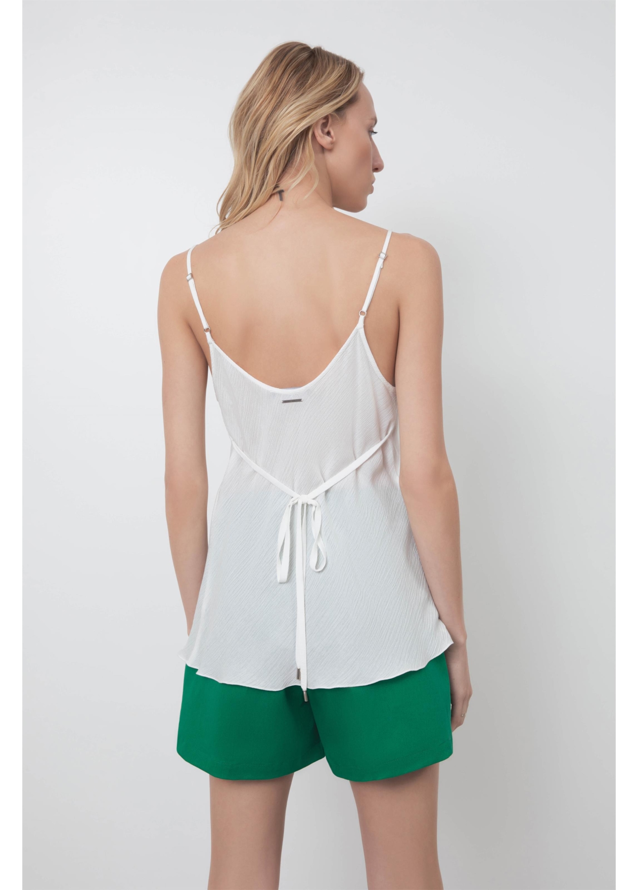 Bermuda Tega Evase Shorts Verde Bandeira