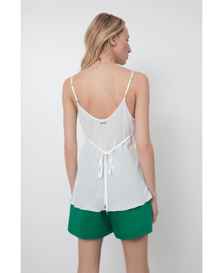 Bermuda Tega Evase Shorts Verde Bandeira