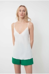 Bermuda Tega Evase Shorts Verde Bandeira