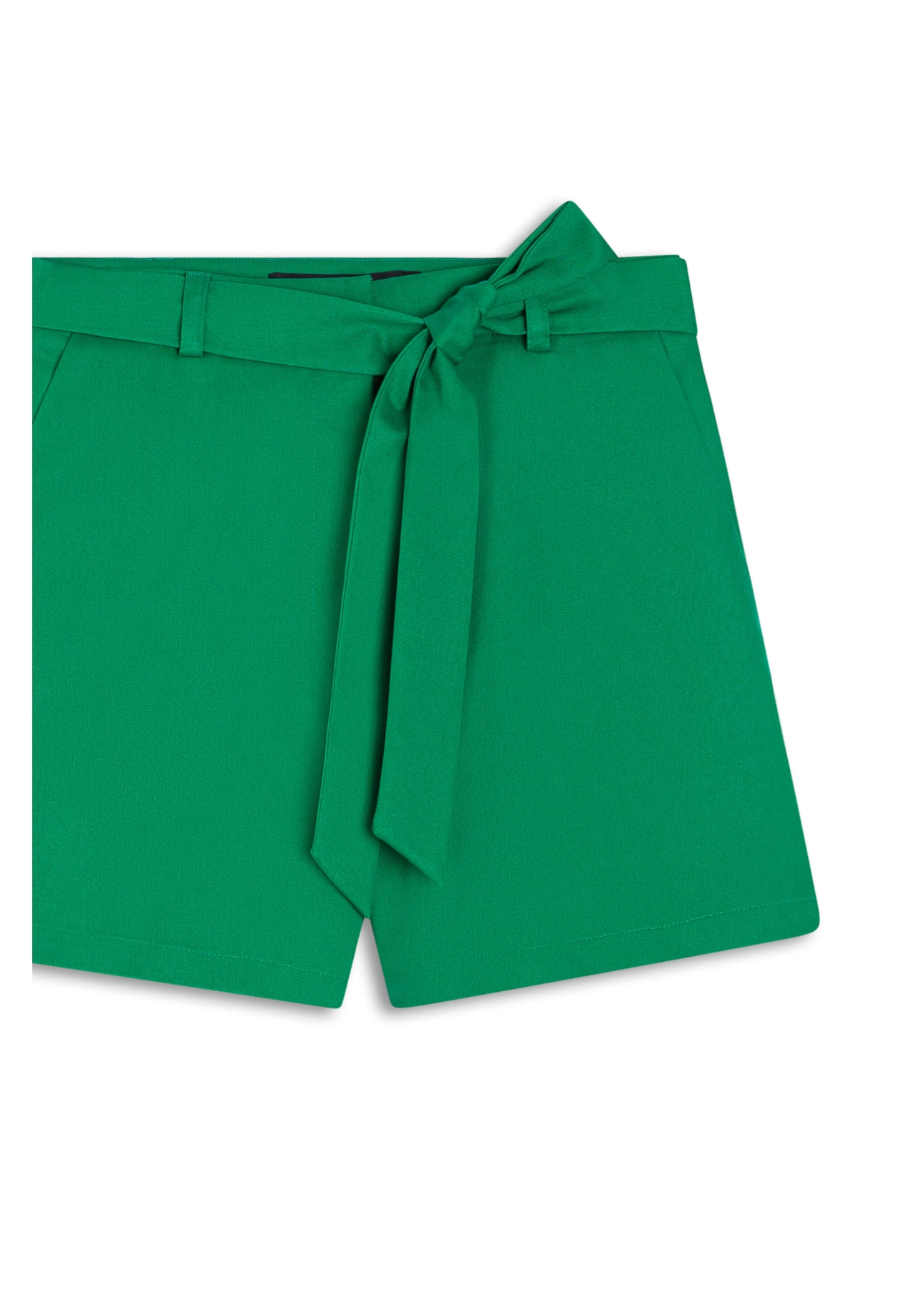 Bermuda Tega Evase Shorts Verde Bandeira