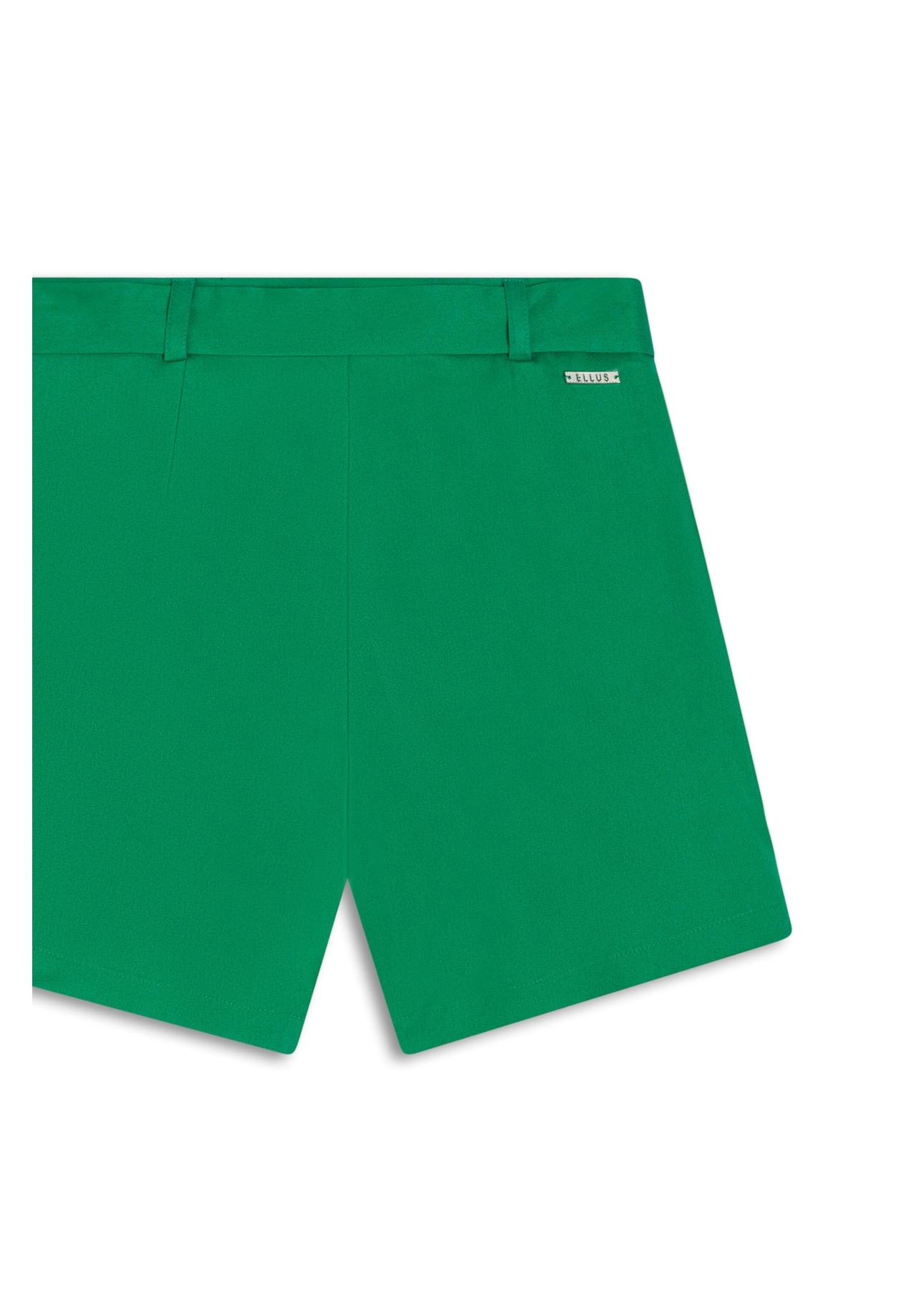 Bermuda Tega Evase Shorts Verde Bandeira