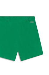 Bermuda Tega Evase Shorts Verde Bandeira