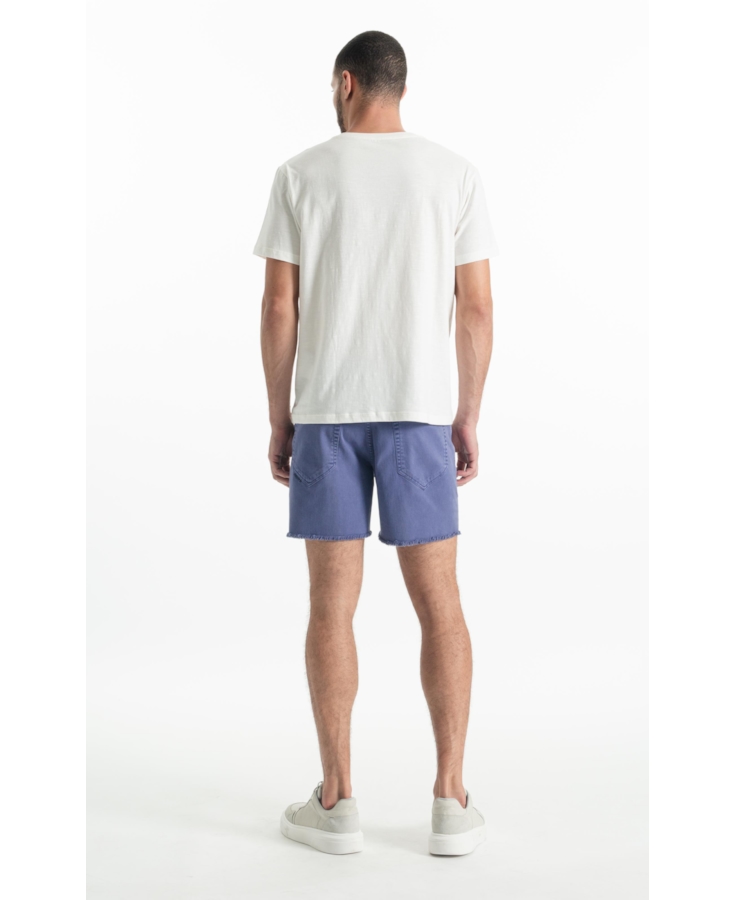 Bermuda Vintage Denim Color Hawaii 5 Pockets Azul Jeans