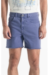 Bermuda Vintage Denim Color Hawaii 5 Pockets Azul Jeans
