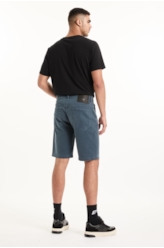 Bermuda Vintage Denim Color Long Navy Blue