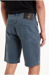 Bermuda Vintage Denim Color Long Navy Blue