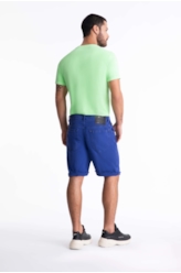 Bermuda Vintage Denim Color Rock Azul Carbono