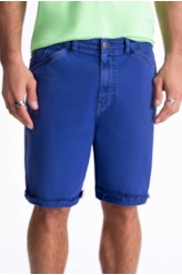 Bermuda Vintage Denim Color Rock Azul Carbono