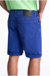 Bermuda Vintage Denim Color Rock Azul Carbono