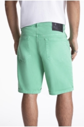 Bermuda Vintage Denim Color Rock Verde Maca