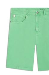 Bermuda Vintage Denim Color Rock Verde Maca