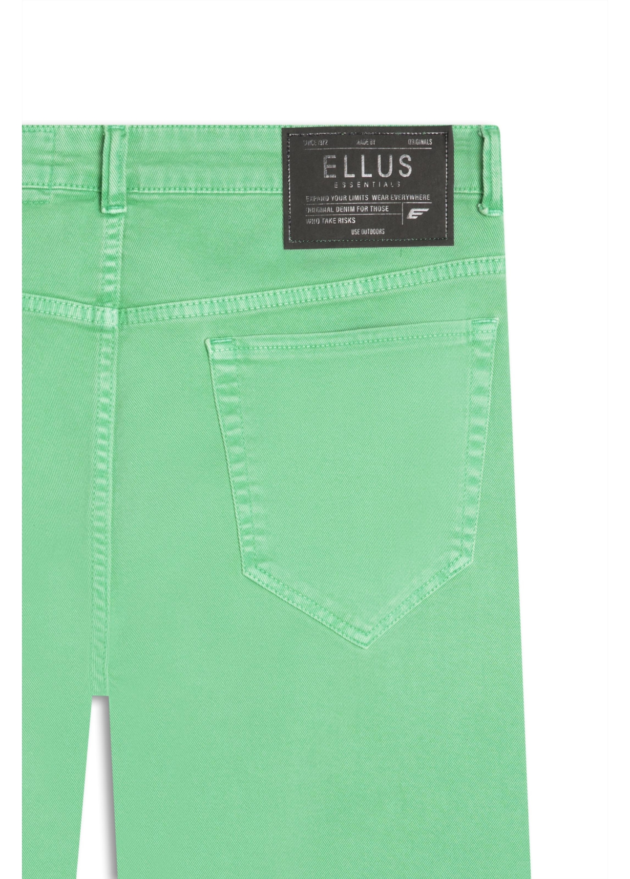 Bermuda Vintage Denim Color Rock Verde Maca