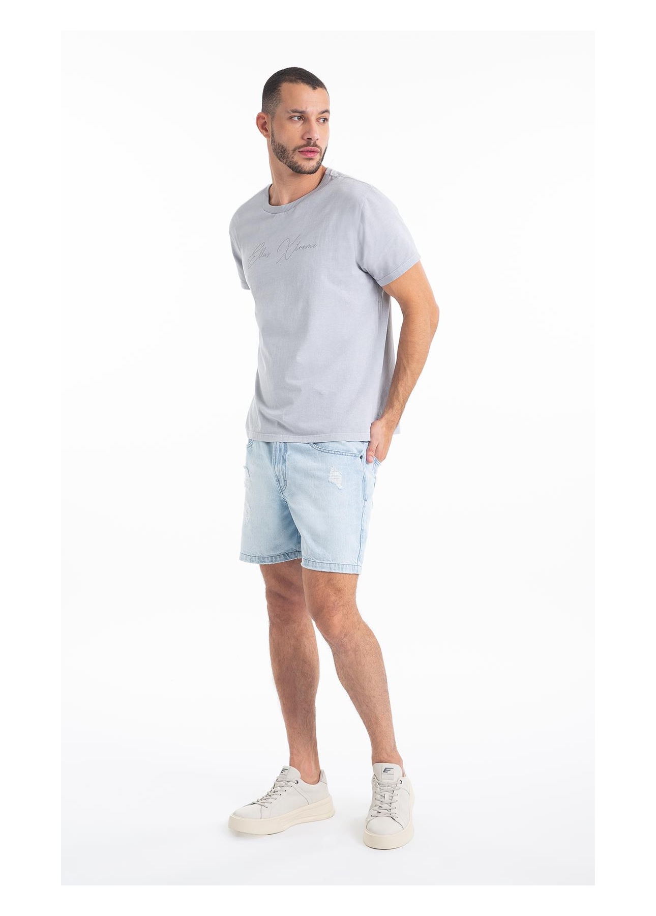 Bermuda Vintage Denim Ii Hawaii 5 Pockets Lav.Claro