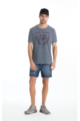 Bermuda Vintage Denim Lav. Escuro