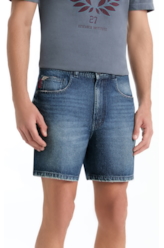 Bermuda Vintage Denim Lav. Escuro