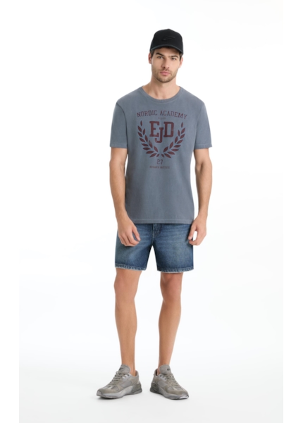 Bermuda Vintage Denim Lav. Escuro