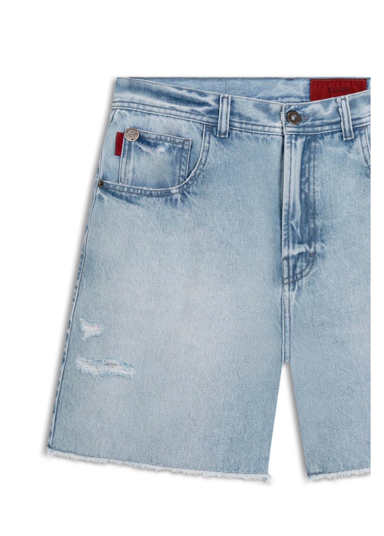 Bermuda Vintage Denim Loose Lav. Claro