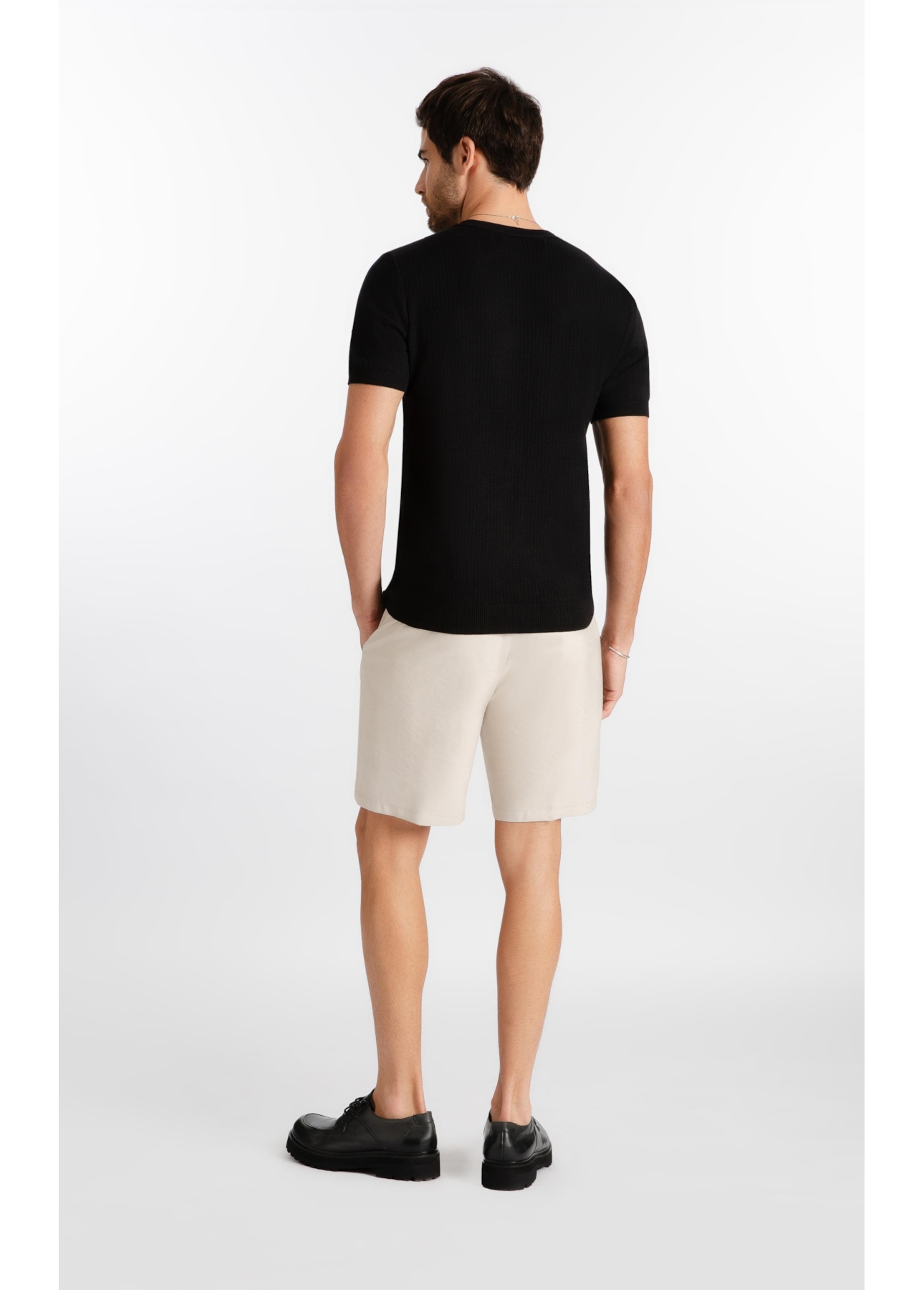 Bermuda Visco Twill Classic Areia