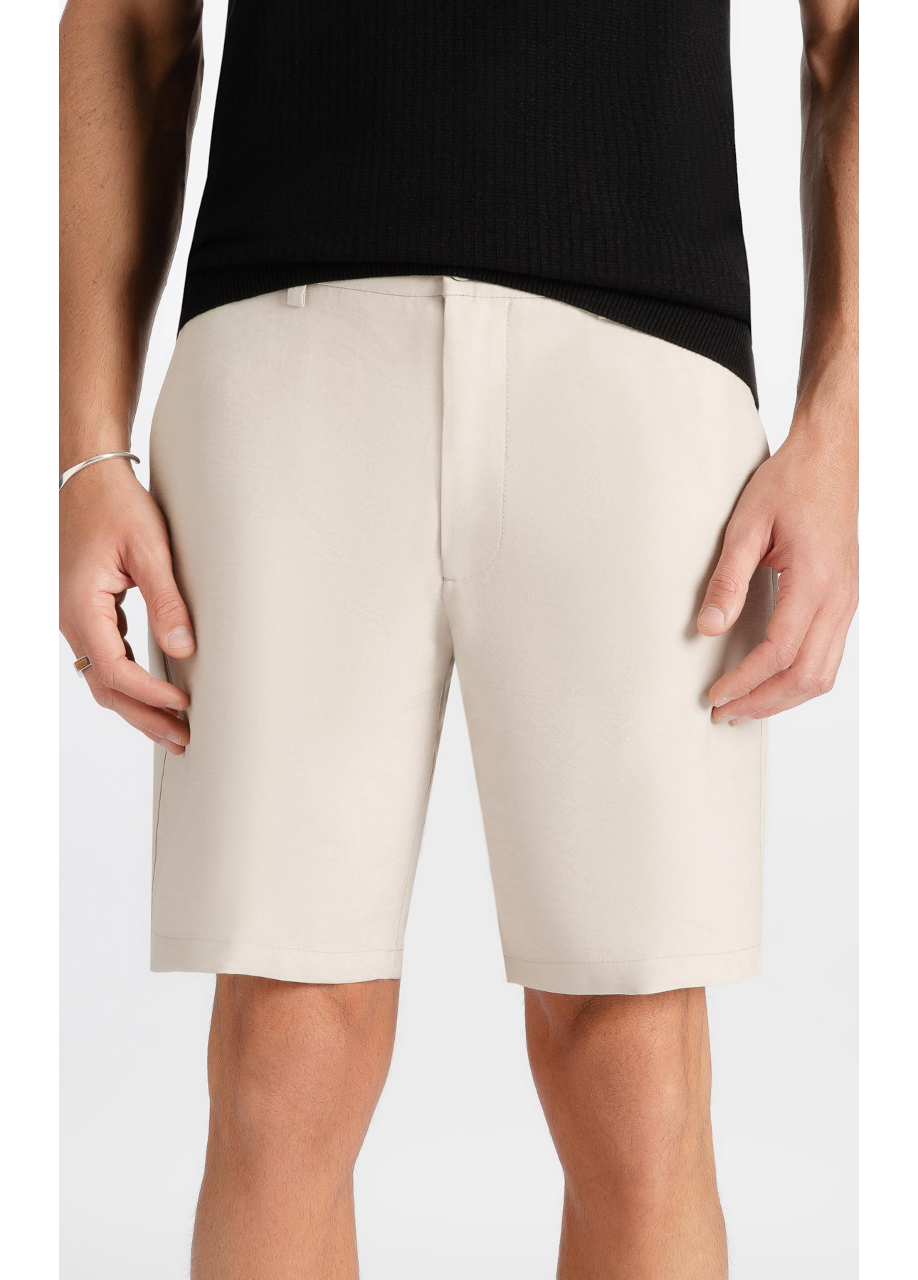 Bermuda Visco Twill Classic Areia