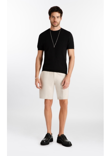 Bermuda Visco Twill Classic Areia