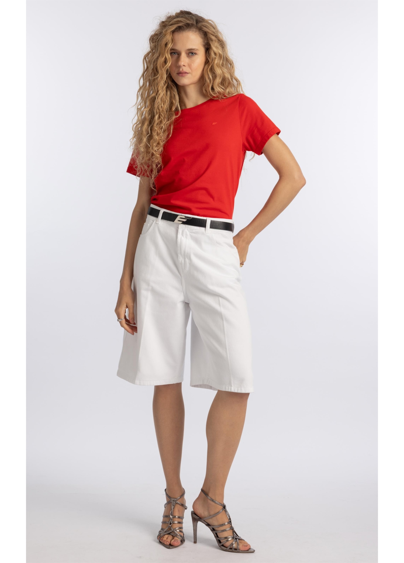 Bermuda White Denim Jhorts Branco