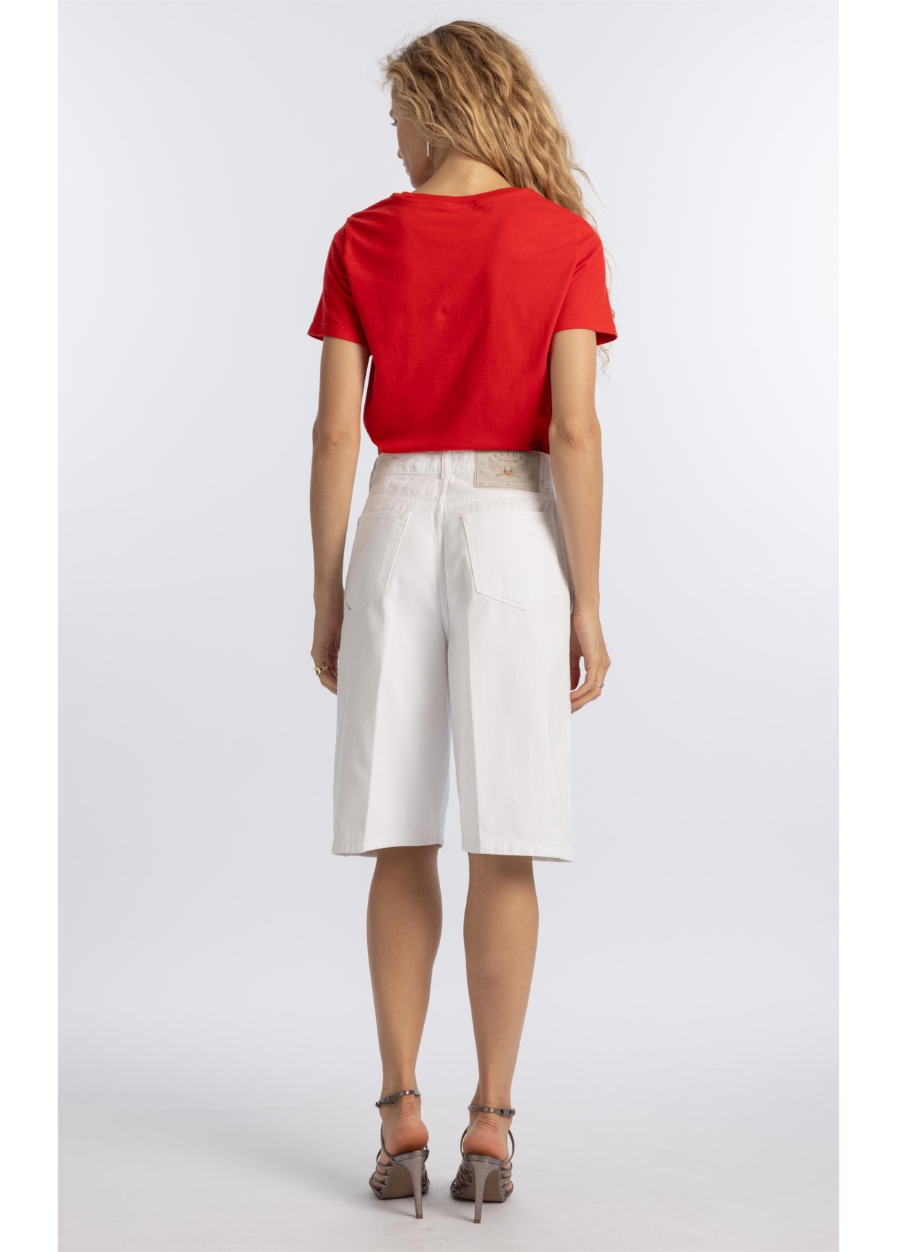 Bermuda White Denim Jhorts Branco