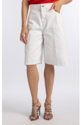 Bermuda White Denim Jhorts Branco