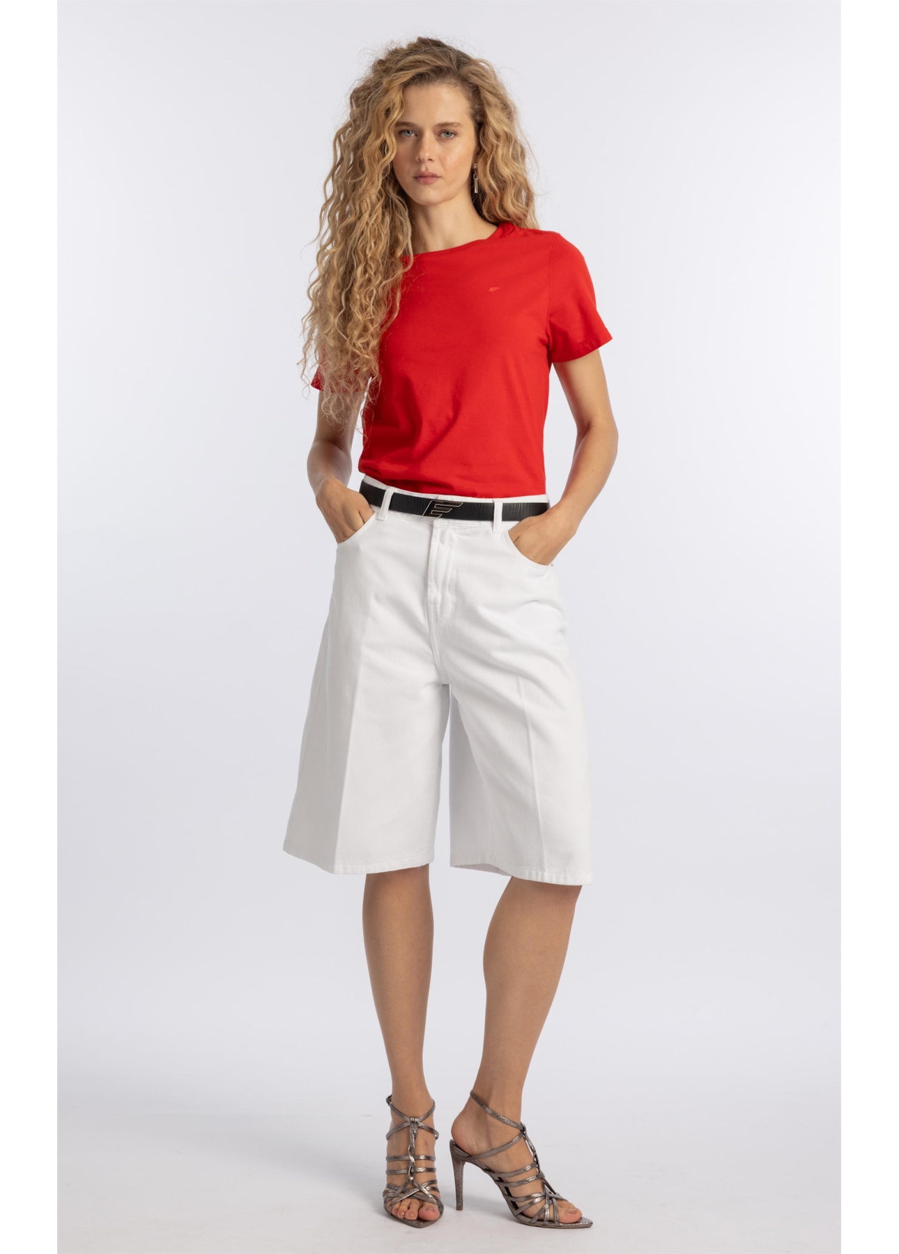 Bermuda White Denim Jhorts Branco