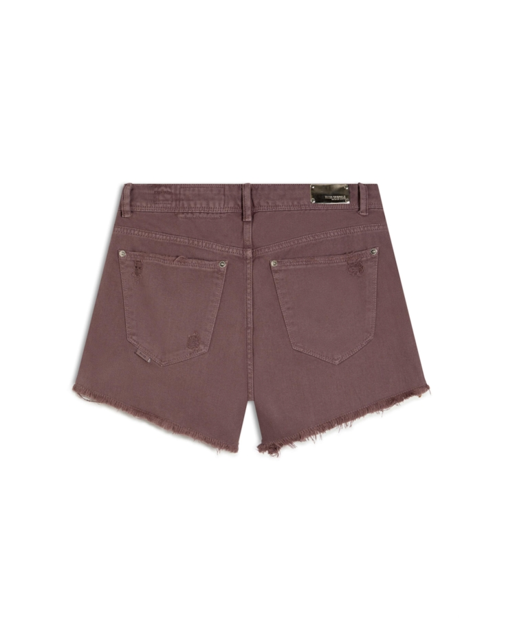 Bermuda White Denim Kate m Plaquinha Purple Gray 023 / I23