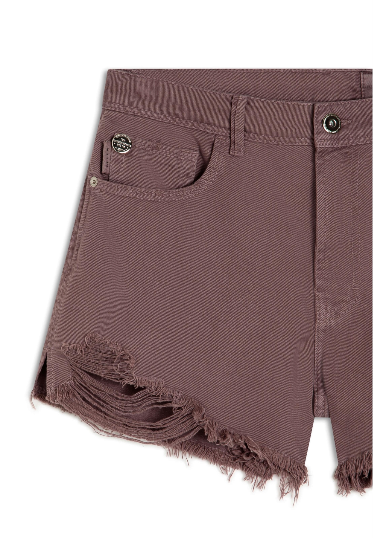 Bermuda White Denim Kate m Plaquinha Purple Gray 023 / I23