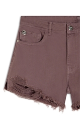 Bermuda White Denim Kate m Plaquinha Purple Gray 023 / I23